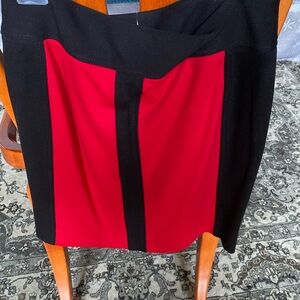 Cache black and red mini jerseys knit skirt size 6